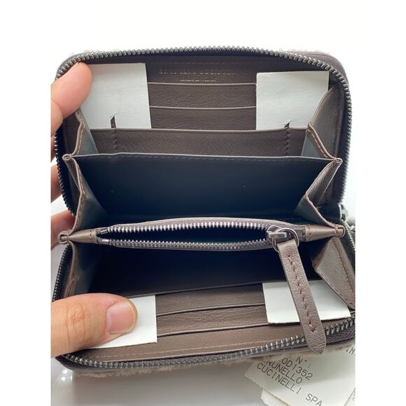 Brunello Cucinelli Shearling Zip-Around Wallet - Picture 2 of 5